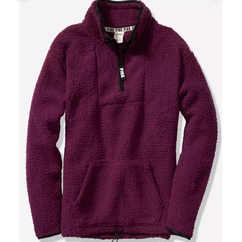 PINK Sherpa Quarter Zip